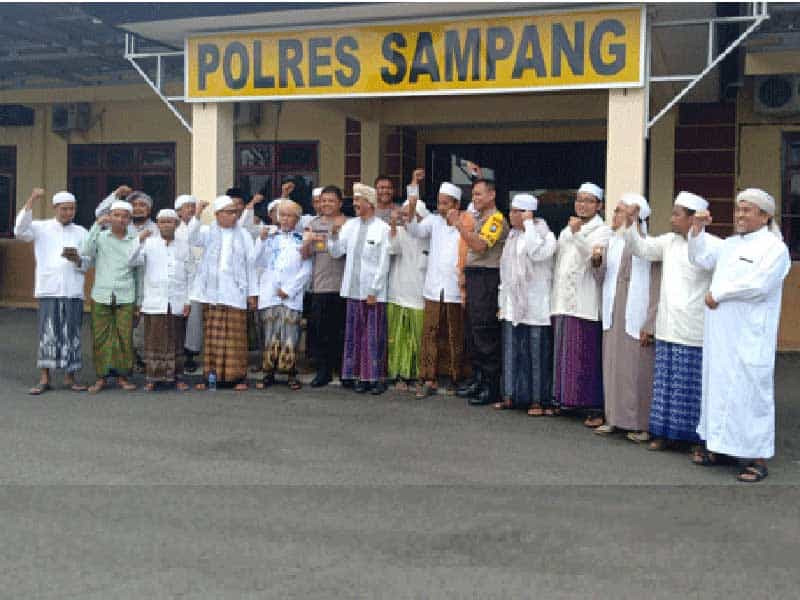 Jelang Pemilu, Ulama dan Habaib Datangi Polres Sampang